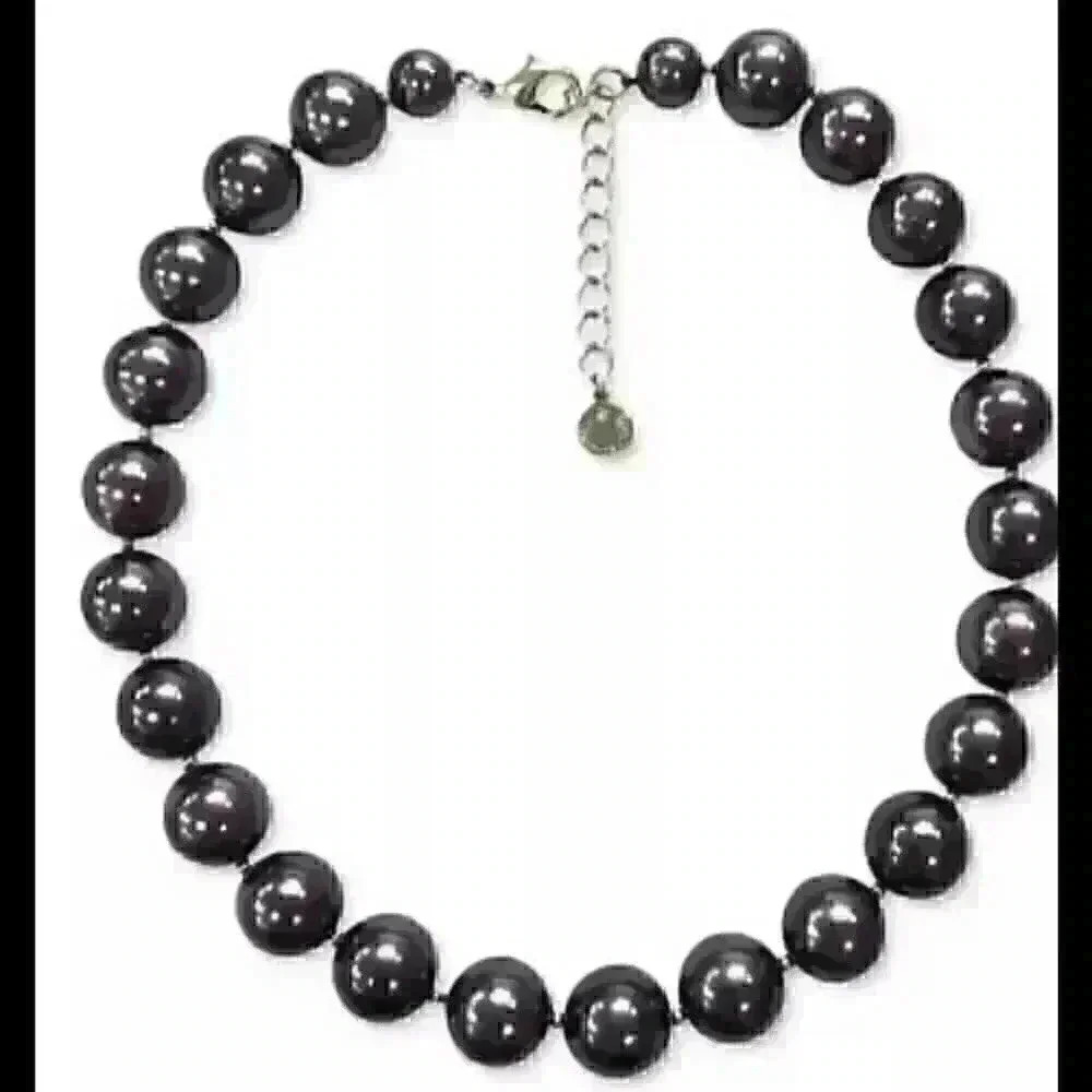Charter Club SilverTone Faux Pearl Collar Necklace
